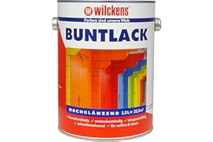 Wilckens Resin Coloured Varnish for Indoor and Outdoor Use, High Gloss, 2.5 L, RAL 6002 Leaf Green