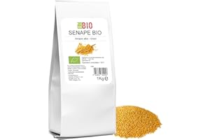 Senape gialla grani Bio 1 Kg - 100% Naturale Vegan senza conservanti - Mostarda Salse Condimenti in cucina - LaborBio