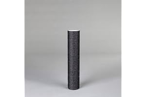 RHRQuality Sisalstamm Ø12cm - kratzbaum ersatzteile - Langlebige, natürliche kratzsäule mit ABS-Innenseite & verleimte Sisalseil - ersatzteil für RHRQuality kratzbaum- Ø12CM (58.5 cm - M8, Blackline)