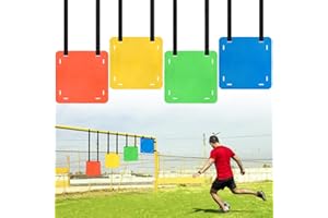 TOBWOLF 4PCS Fußballtor Ziel, Fußball-Ziele für Tore Training zielnetz fussballtor, Fußball-Ziel für Schießen Genauigkeit Training, Verbesserung der Agilität Geschwindigkeit für Lacrosse, Hockey, Baseball