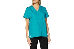 ADAR UNIFORMS Adar Universal Scrubs for Women - Snap Front Scrub Top