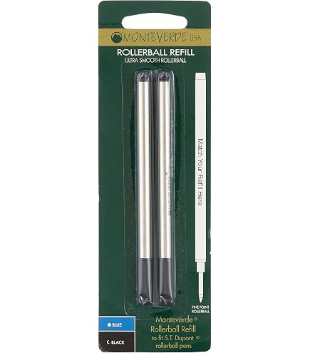 Monteverde J223301 Blister 2 Refill per Penna a Sfera Waterman, 2 Pezzi