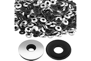 ENUTROF Rondelle Piatte 200pezzi Rondelle di Tenuta con Guarnizione EPDM per Elettrodomestici Macchinari Industriali Edilizia Viti Tenuta M6.3 x 16 mm Spessore 2.5mm (M6.3 x 16 mm)