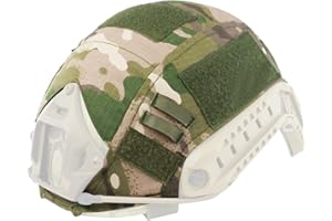 WarmHeartting Taktischer Helmüberzug Tarnung Fast Helmbezug Helm Abdeckung Airsoft Helm Zubehör