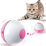 Iokheira Interactive Cat Toys Ball (4th Gen) Wicked Ball for Indoor Cats, Auto 360° Self-Rotating & USB Rechargeable with LED