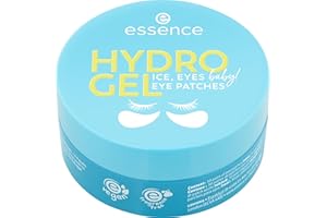 essence Hydro Gel Eye Patch Ice Eyes Baby! 30 paia, cura degli occhi, blu, idratante, rinfrescante, scintillante, vegano, senza olio, senza profumo, senza alcool, confezione da 1 (90 g)