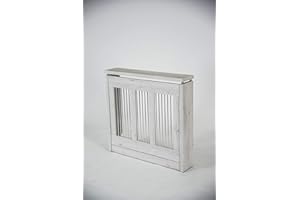 TOPKIT | Cubreradiador Cristian 3091 |90 cm de Ancho|Cubreradiador Mediano|Diseño Elegante|Blanco Mozart