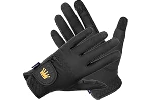 EQUESTRIAN QUEEN - Damen Reithandschuhe mit Touchscreen Kompatibilität, Rutschfestem Grip & Elegantes Design - Perfekt für den Reitsport - für Frauen und Mädchen - Bali