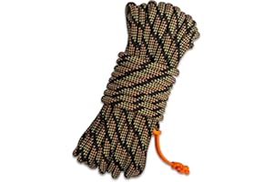 SURVIVORCORD TITAN Survival Patented Paracord 550 - 25ft, 100ft, 500ft & Color Options - 620LB Strength Survival Paracord Military Spec with 3 Strands - Heavy Duty Hank Cord for Camping & Outdoors with Firestarter