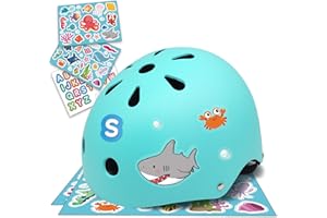 Simply Kids Casco Bici Bambino con Adesivi Fai Da Te I Certificato CPSC & CE Casco Bambino per Monopattino Skateboard Mtb Bicicletta Scooter Pattini a Rotelle Moto I Casco Bici Bambina 1 anno 2 anni
