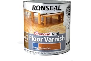 Ronseal Diamond Hard Floor Varnish Satin Medium Oak 2.5L