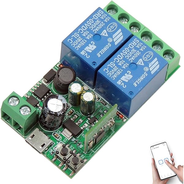 thumbnail image 2 of 12V 8-Channel Bluetooth Relay Module – Android Mobile Remote Control Switch For Lights & Motors 2 of 5