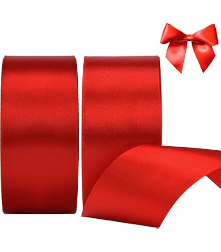 6 Rollos De Cinta De Raso Ancha 5cm X 10m - 6 Colores, Satén Suave, Para Manualidades, Bodas, Regalos Y Decoración