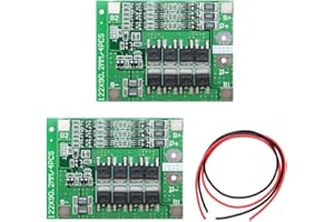 Youmile 2Pcs Scheda di protezione PCB 25A 3S 11.1V 12.6V Li-ion 18650 Batteria al litio PCB Scheda di protezione BMS Modulo di protezione Lipo cella con bilanciamento di carica per motore a corrente