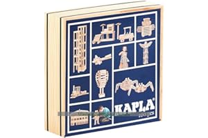 Kapla 100ER KASTEN -100 Pinienholzplättchen in einem Holzkasten