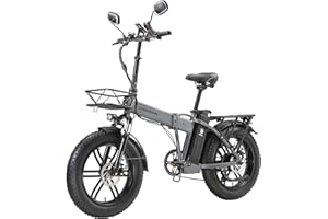 KIMDYMA A20/B20 Bici Elettrica Pieghevole 250W | 20" × 4.0 Fat Tire E-Bike Adulto | Doppia Batteria: 48V 18AH o 48V 15AH | Fino a 100KM di Autonomia | Sospensione anteriore | 7 Velocità