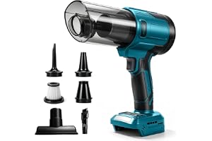 Batteridriven handdammsugare kompatibel Makita 18 V (utan batteri), 100 W, 10 000 Pa, borstlös handhållen dammsugare med 5 mu