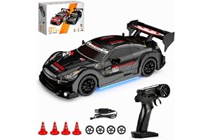 Siereolly Radiostyrd racerbil, drift car, skala 1:24, 20 km/h, fyrhjulsdriven, med fjärrkontroll på 2,4 GHz, mini-RC-bil med