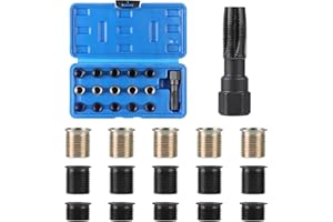 efuturetime 16 Stücke Zündkerzen Gewindereparaturset M14 X 1,25, Reparatursatz für Zündkerzengewinde Autozubehör-Hardware-Kitzur Reparatur Beschädigter Zündkerzen Gewinde an Autos und Rasenmähern