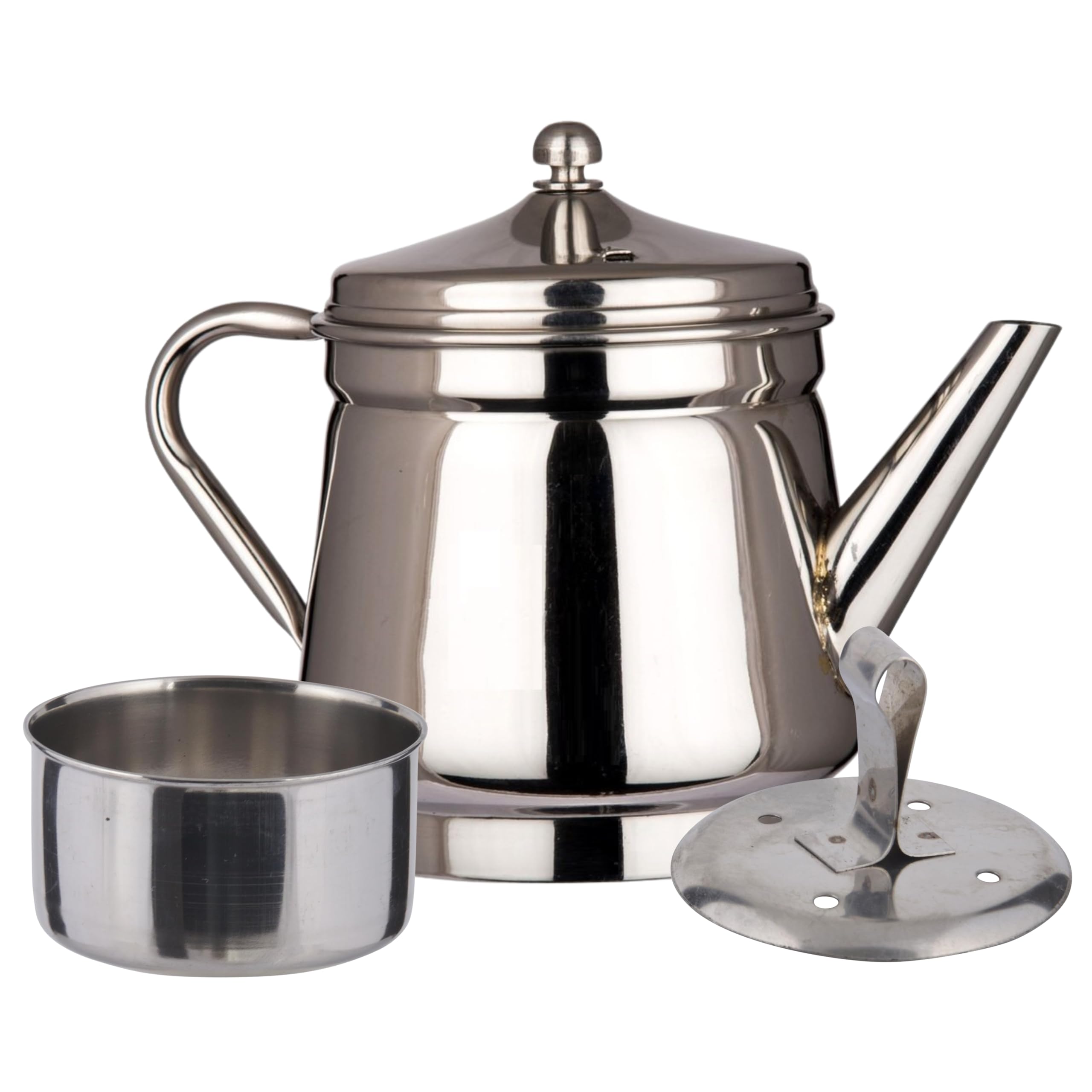Experience Strong Brew with the Stainless Steel Coffee Percolator Kettle