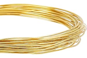 BENECREAT Alambre de cobre puro redondo de 10 m y 1 mm para hacer cuentas y joyas