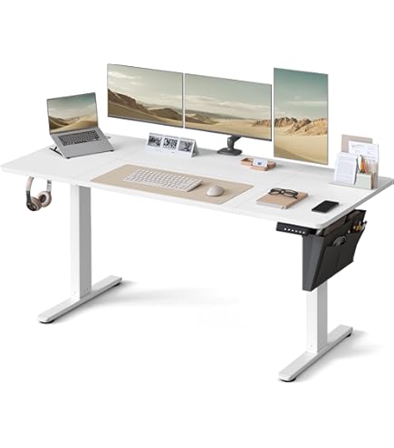 TRIUMPHKEY In hoogte verstelbare tafel, elektrisch, met 3 geheugenhoogtes, USB-oplaadpoort, 4 wielen, in hoogte verstelbaar bureau van 72-119 cm, wit TRIUMPHKEY In hoogte verstelbare tafel, elektrisch, met 3 geheugenhoogtes, USB-oplaadpoort, 4 wielen, in hoogte verstelbaar bureau van 72-119 cm, wit