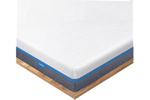 Inofia Gel Topper 160x200 Matratzentopper Höhe 8cm, Zwei Härtegrade H2&H3, Öko-TEX® Zertifiziert, Memory Foam Matratzentopper für Boxspringbetten, Wohnwagen und unbequeme Betten, waschbarer Bezug.