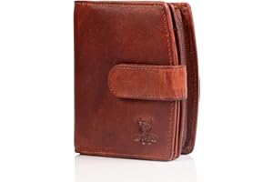 MATADOR Geldbörse Damen Mittelgroß Leder #Valencia mit edler Geschenkbox, Elegantes Portemonnaie Damen Mittelgroß mit RFID Blocker, Luxus Geldbörse Mittelgroß Viele Kartenfächer