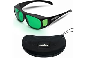 Senelux Indoor Hydroponics LED Grow Room Glasses with Glasses Case For Indoor Gardens Greenhouses Hydroponics