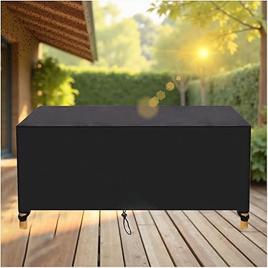 Gartenmöbel Abdeckplane 260x140x85cm - Wasserdicht Oxford Schwarz