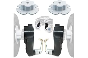 POLYNX 2PCS Kids Ride On Car Gearbox 12V RS550 40000RPM High-Speed Motor Gearbox for Power Wheels Kid's Ride on Toys Upgrade,High Torque Motor for Kid's Electric Vehicle Replace Parts,2 Free Coupler