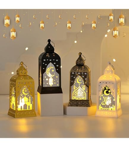 Fengrise Wooden EID Mubarak Decor 2025 Happy Ramadan Decor for Home Islamic Muslim Party Supplies Ramadan Kareem Eid Al Adha - 15