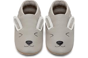 IceUnicorn Scarpe Neonato Scarpine Primi Passi Morbida Pelle Scarpine Prima Infanzia Suola Scamosciata Carino Colorate Animali 0 a 24 Mesi