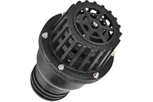 YWBL-WH Valvola di Fondo della Pompa dell'Acqua Valvola di Ritegno Piatta a Bassa Pressione in PVC Nero Accessori per Pompa dell'Acqua per Macchina del Fluido 3in Pompe e Accessori per Impianti Idraulici