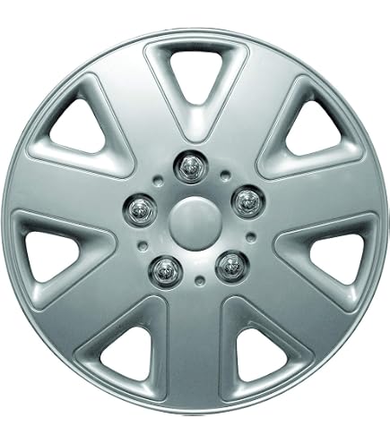 Set Of 4 Silver 15-Inch Wheel Trim Hub Caps For Ford Transit Mk8 (2014 And Up)