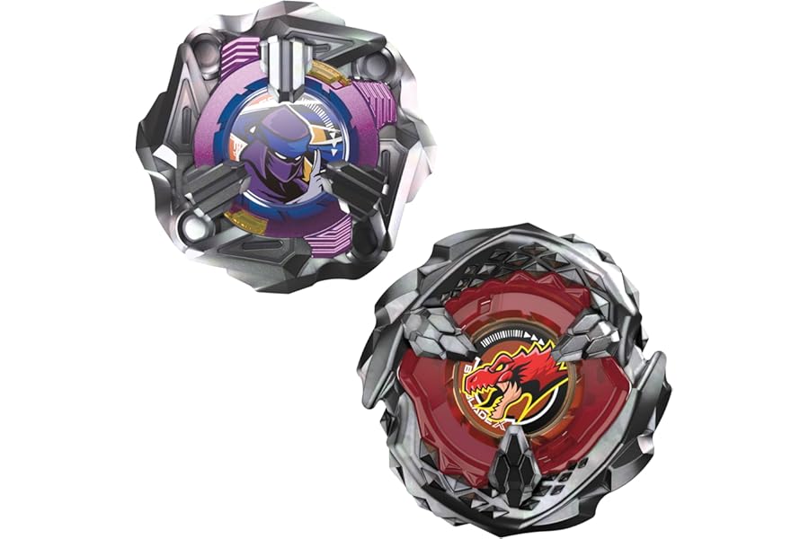 Beyblade X Beat Tyranno 4-70Q & Knife Shinobi 4-80HN Dual Pack Set