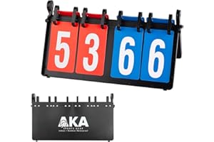 AKA SPORTS GEAR AKA Premium Sport Scoreboard/Portable-Tabletop-Flipper-Easy Flip Score Keeper