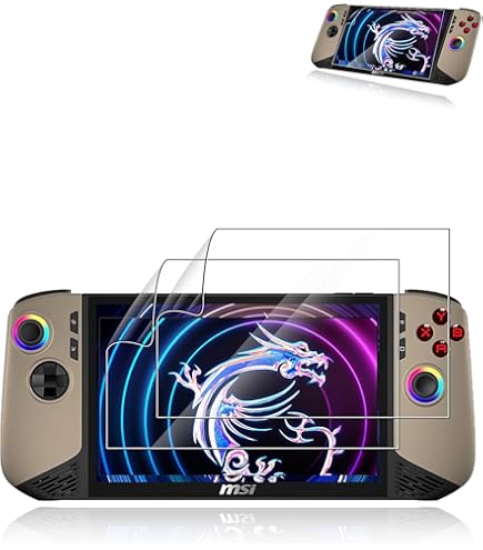 Protection écran Verre Trempé Pour MSI Claw 8 AI+ - Lot De 3 - Haute Transparence, Anti-rayures Et Anti-traces