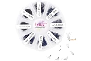 FADLASH Russes Volume Cils 8D 0.07 C Curl 9-16mm Mix 1000pcs Préfaits Extensions de Cils Ventilateur Préfabriqué Promade Volume Russes Boucles de Clis Extensions