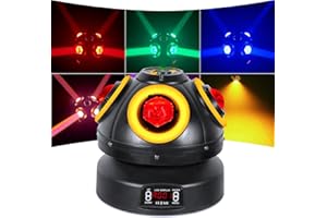 PROPULSION LIFE Moving Head Bühnenlicht 70W, 4pcs RGBW LED Lampenperlen mit hoher Helligkeit und goldener Blende Partylicht, 540 ° drehbare d-mx512 Sprachaktivierung für DJ KTV Disco Party