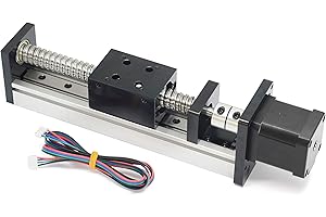Befenybay 150 mm de longitud de viaje lineal actuador de etapa con carriles lineales cuadrados SFU1605 con motor paso a paso NEMA17 para DIY CNC Router piezas X Y Z eje
