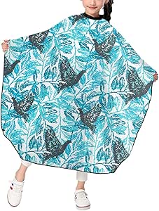 Ink Laurel Branches And Pigeons Pattern Kids Child Barber Hair