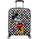 American Tourister Wavebreaker Disney Cabin Trolley Case, 55 cm | Mickey Check, Hard Case, 55H x 40W x 20D cm, 36 L, 2.6 kg,