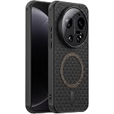 Coverzone Xiaomi Mi 17 Ultra ile uyumlu Karbon Kaplama Telefon Kılıfı, MagSafe ile Uyumlu, 2 mm Y&uuml;kseltilmiş Kamera Korumalı,