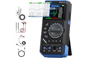 FNIRSI DST-210 Handoszilloskop, 10MHz Bandbreite, 19999 Zählimpulse, Digitales Oszilloskop,Multimeter, DDS-Generator 3-in-1, 48MS/s Abtastrate, AC/DC-Spannungsstrom, Kondensator, Widerstand, Diode