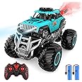 iBlivers Remote Control Monster Truck, 2.4GHz All Terrain RC Cars, Remote Control Monster Car with 2 Batteries, Spray RC Truck for Boys 4-7 8-12 and Girls