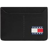 Tommy Jeans TJM HERITAGE LEATHER CC HOLDER Erkek C&uuml;zdan, Siyah, Tek Beden