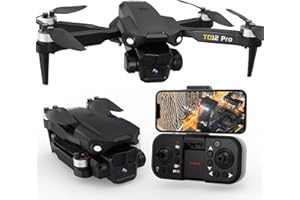 Toladrone Mini Drone con Fotocamera 4K, TD12PRO Droni con Motore Brushless per Principianti, Resistenza al Vento di Livello 3, Regolazione Della Velocità, Controllo Tramite App, Quadricottero RC