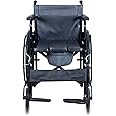 CURENEXT SYSTEMS Foldable Comfort Wheelchair for Regular & Commode Use - Proudly Made in India - Easy Folding Mechanism
