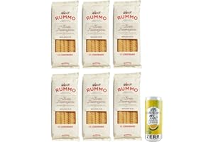 6er-Pack Rummo Pasta Mafaldine N°80,Italienische Nudeln aus Hartweizengrieß,500g + 1er-Pack Kostenlos San Benedetto Eistee mit Zitrone Ohne Zucker 330ml Dose